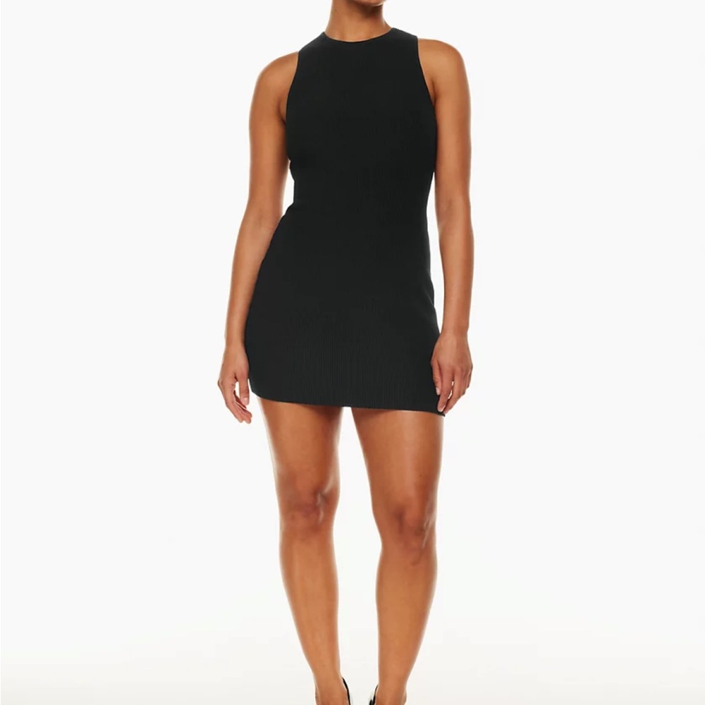 Babaton Sculpt Knit Racer Mini Dress